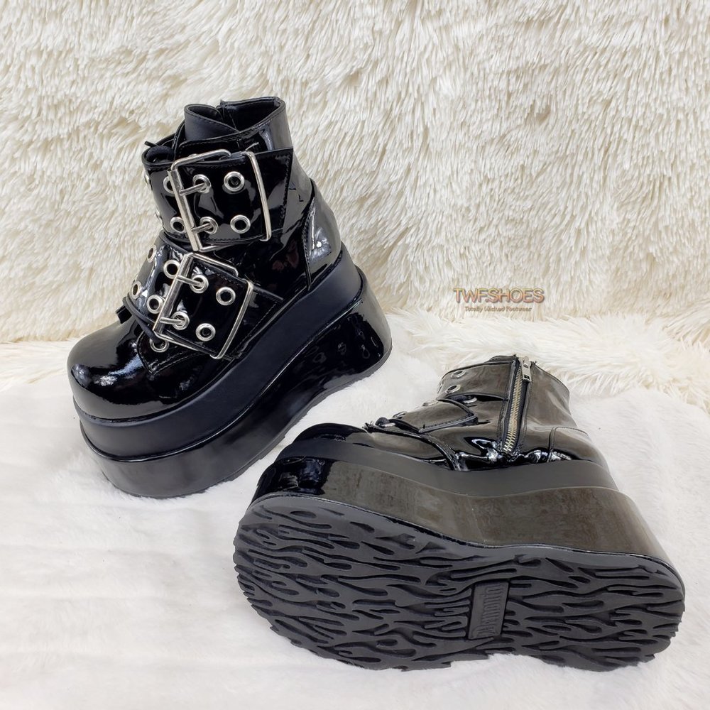Bear 104 Platform Ankle Boots Goth Punk Rave - Picture 12 of 16